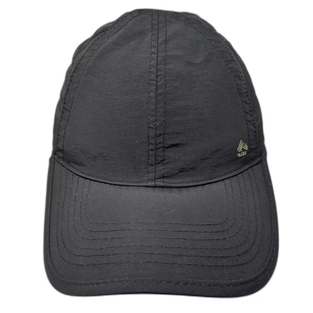 RBX Black Baseball Cap Hat Slideback OS Adjustable Lightweight Mesh Vents Active